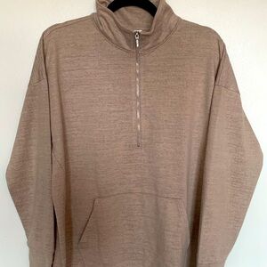 Haven Women’s Beige Zip-Up Sweater Size M